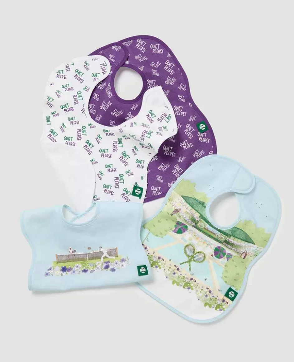 Wimbledon Baby Bib Two Pack - Quiet Please