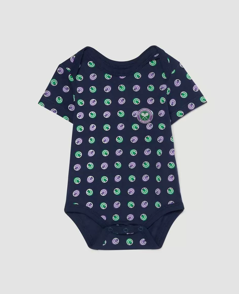 Wimbledon Babygrow Ball Spot - Navy