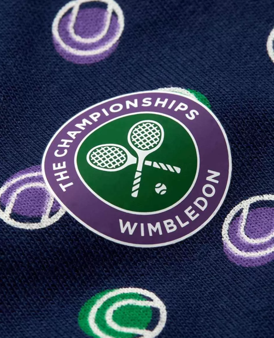 Wimbledon Babygrow Ball Spot - Navy