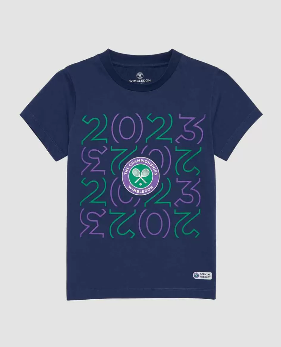 Wimbledon Kids 2023 T-Shirt - Navy