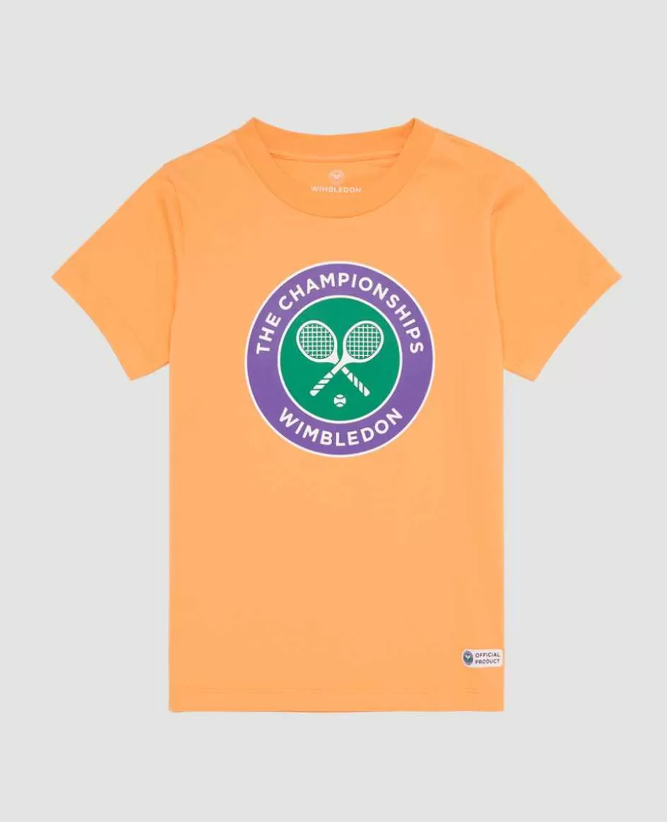 Wimbledon Kids Championships Logo T-Shirt - Orange