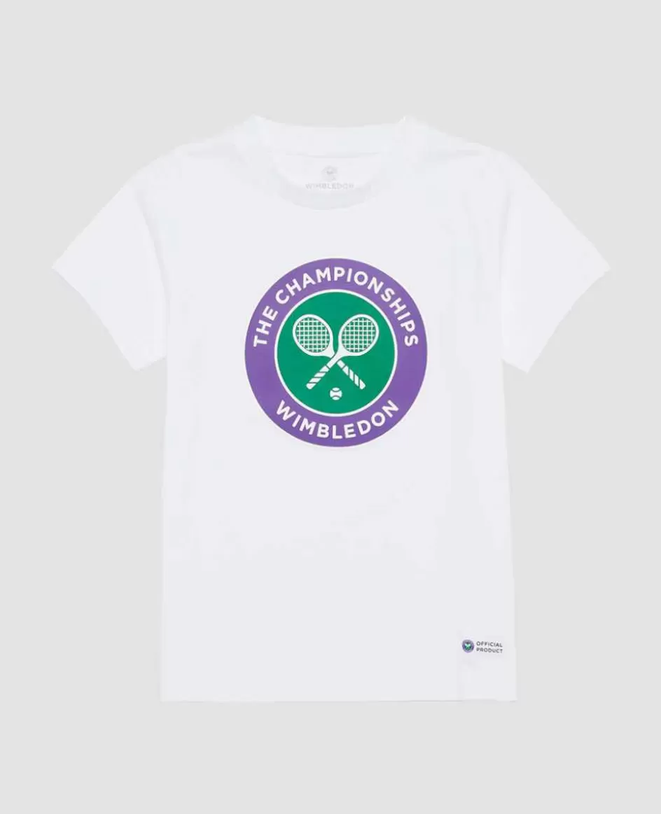 Wimbledon Kids Championships Logo T-Shirt - White