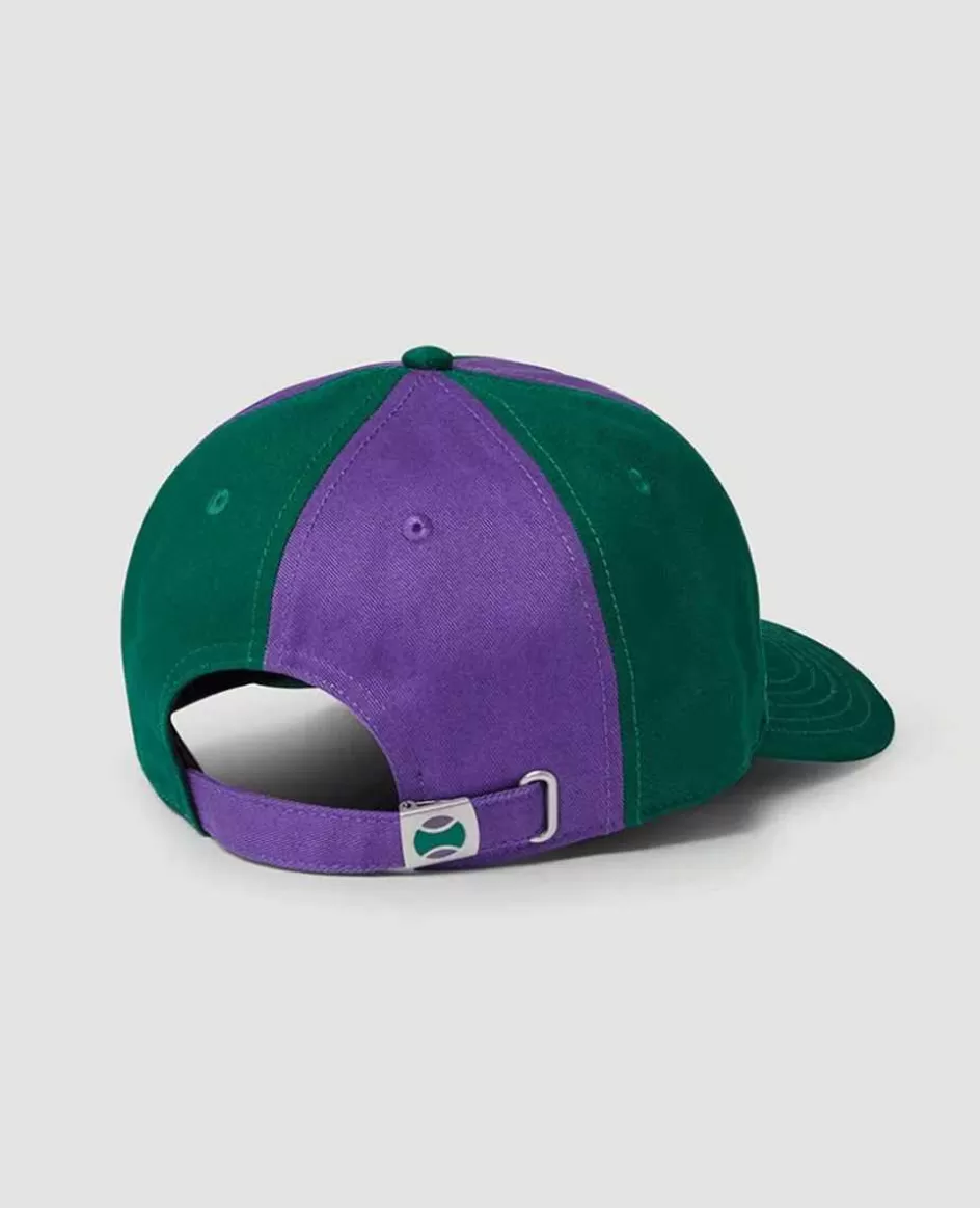 Wimbledon Kids Championships Panel Cap - Green & Purple