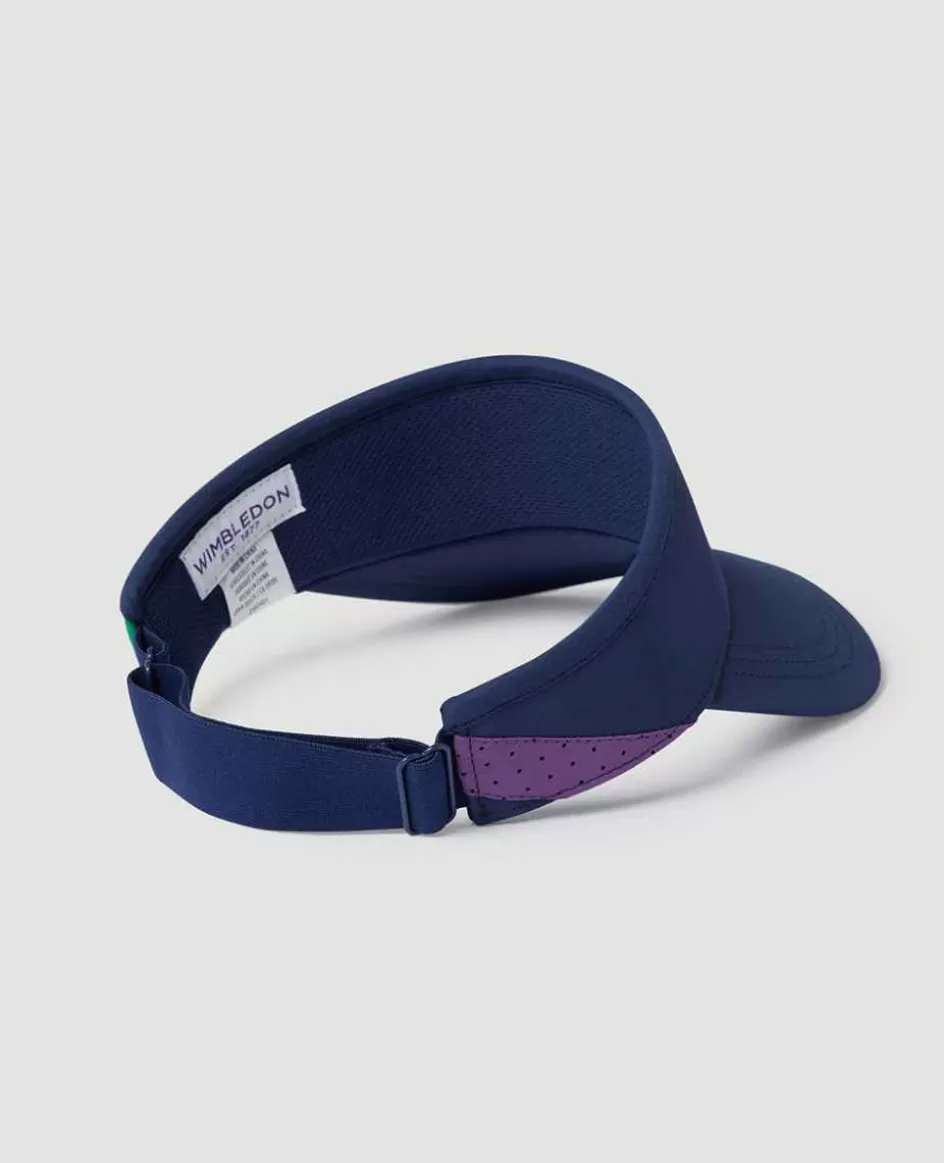 Wimbledon Kids Championships Performance Visor - Navy