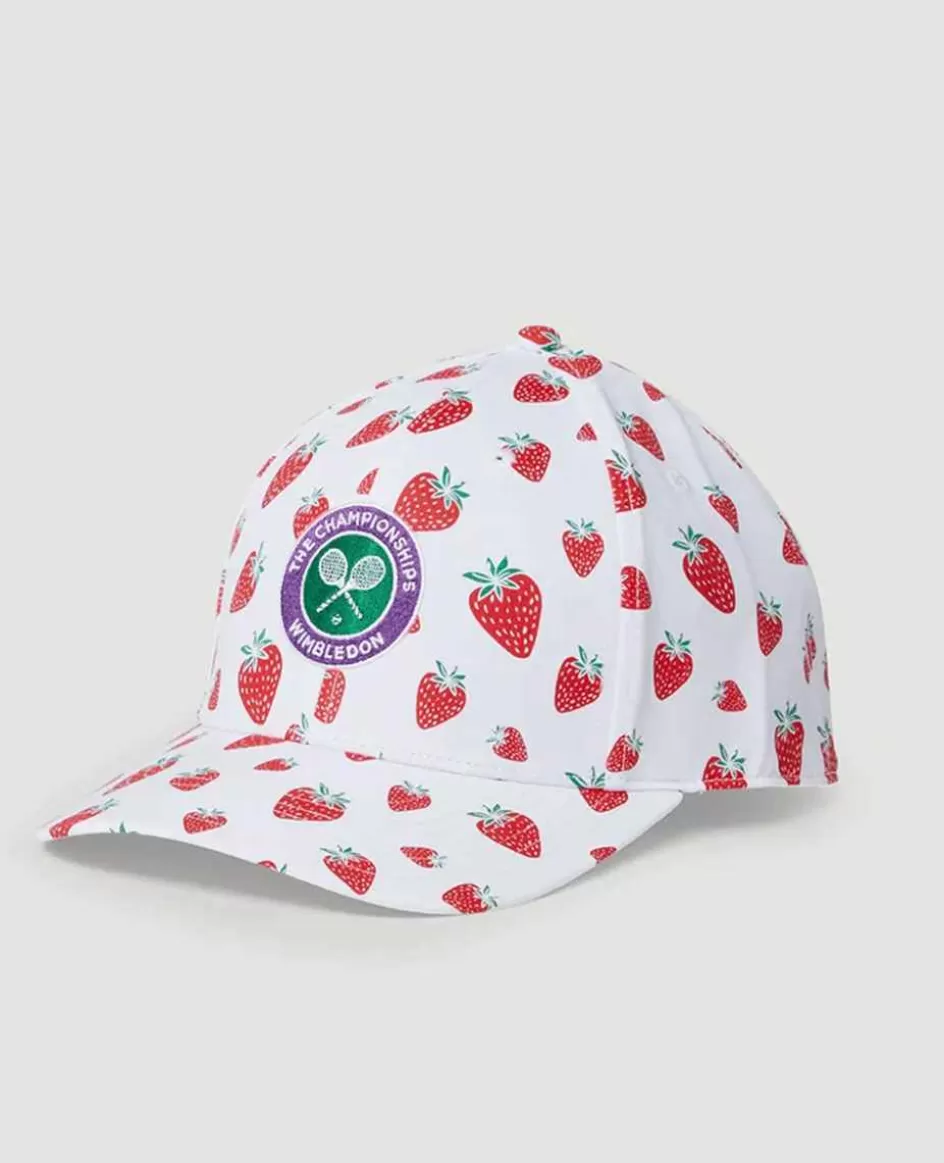 Wimbledon Kids Championships Strawberry Cap - White