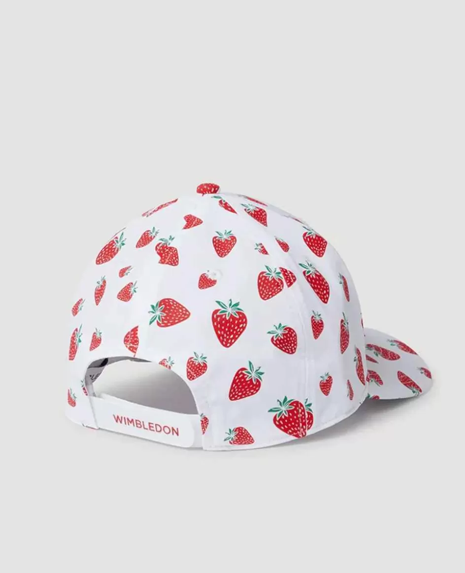 Wimbledon Kids Championships Strawberry Cap - White