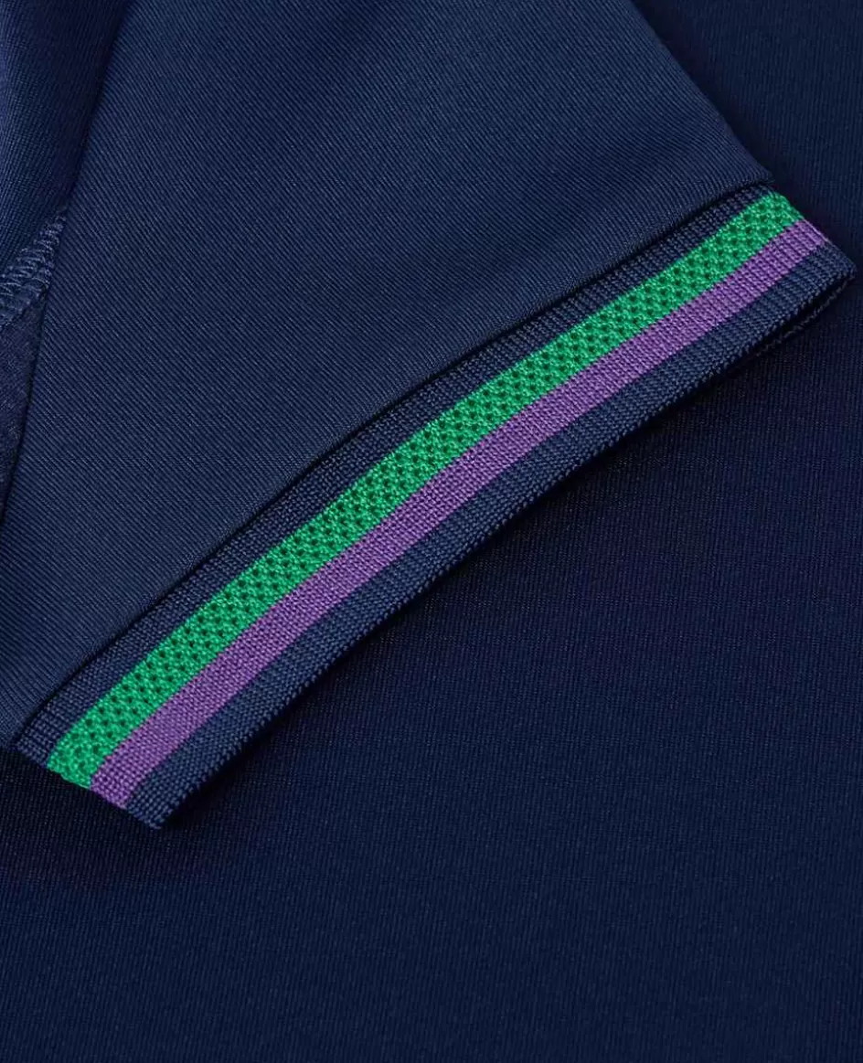 Wimbledon Kids Core Performance Polo - Navy