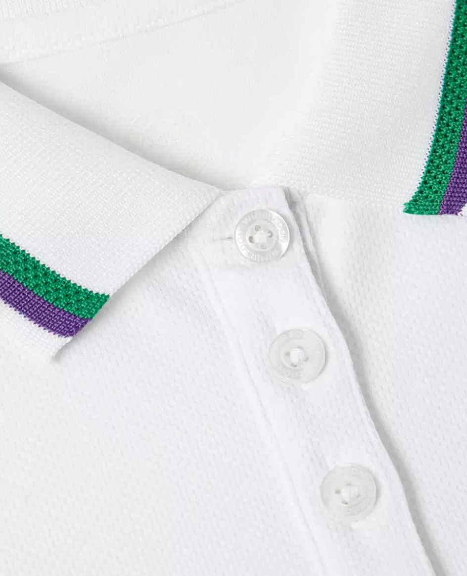 Wimbledon Kids Core Polo White