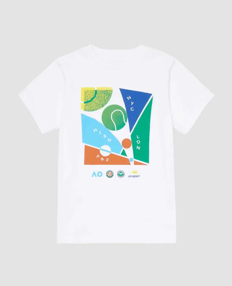 Wimbledon Kids Grand Slam T-Shirt - White