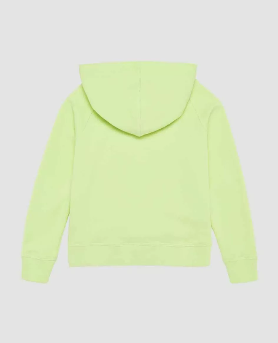 Wimbledon Kids Hooded Sweatshirt - Lime