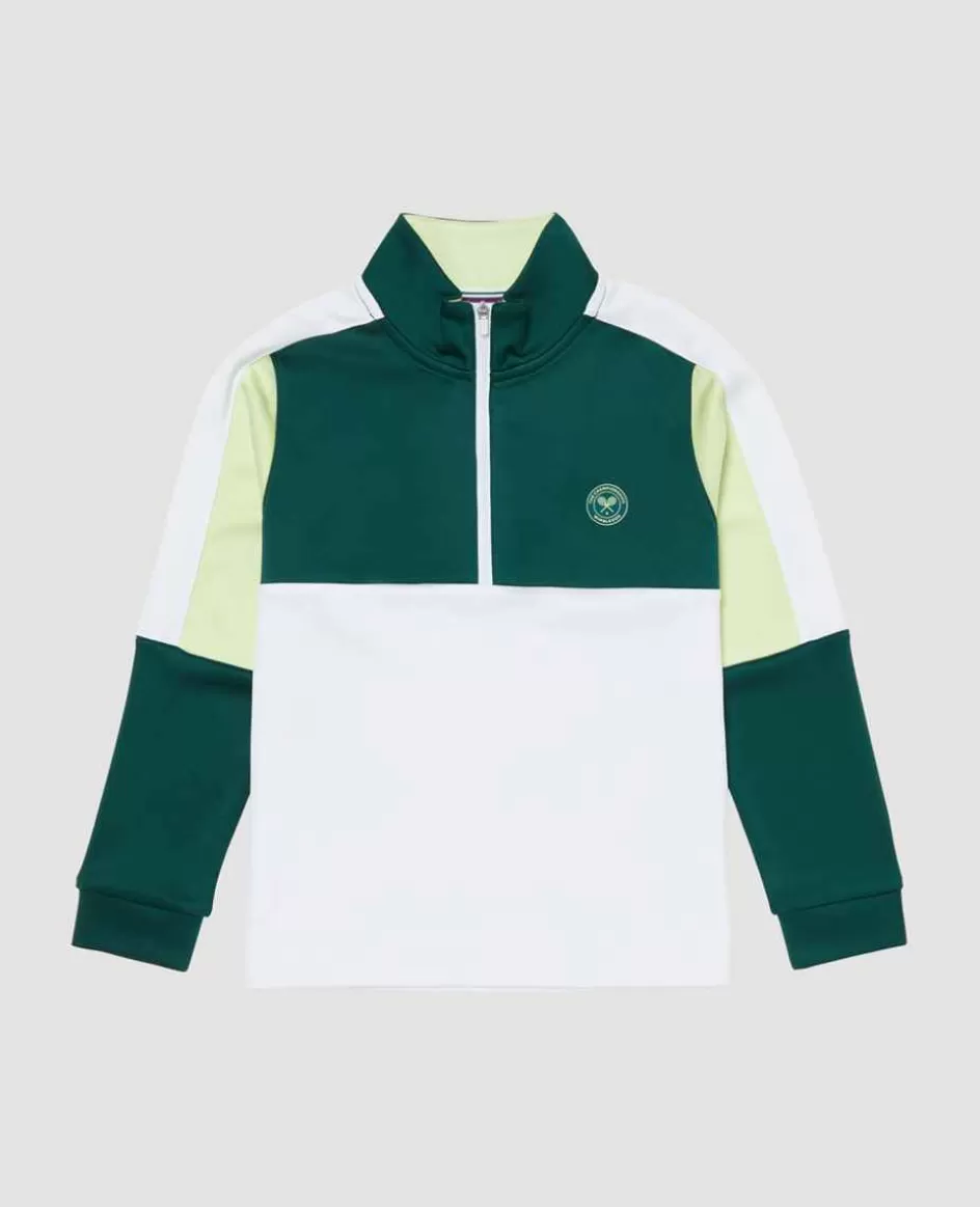 Wimbledon Kids Performance 1/4 Zip Multi