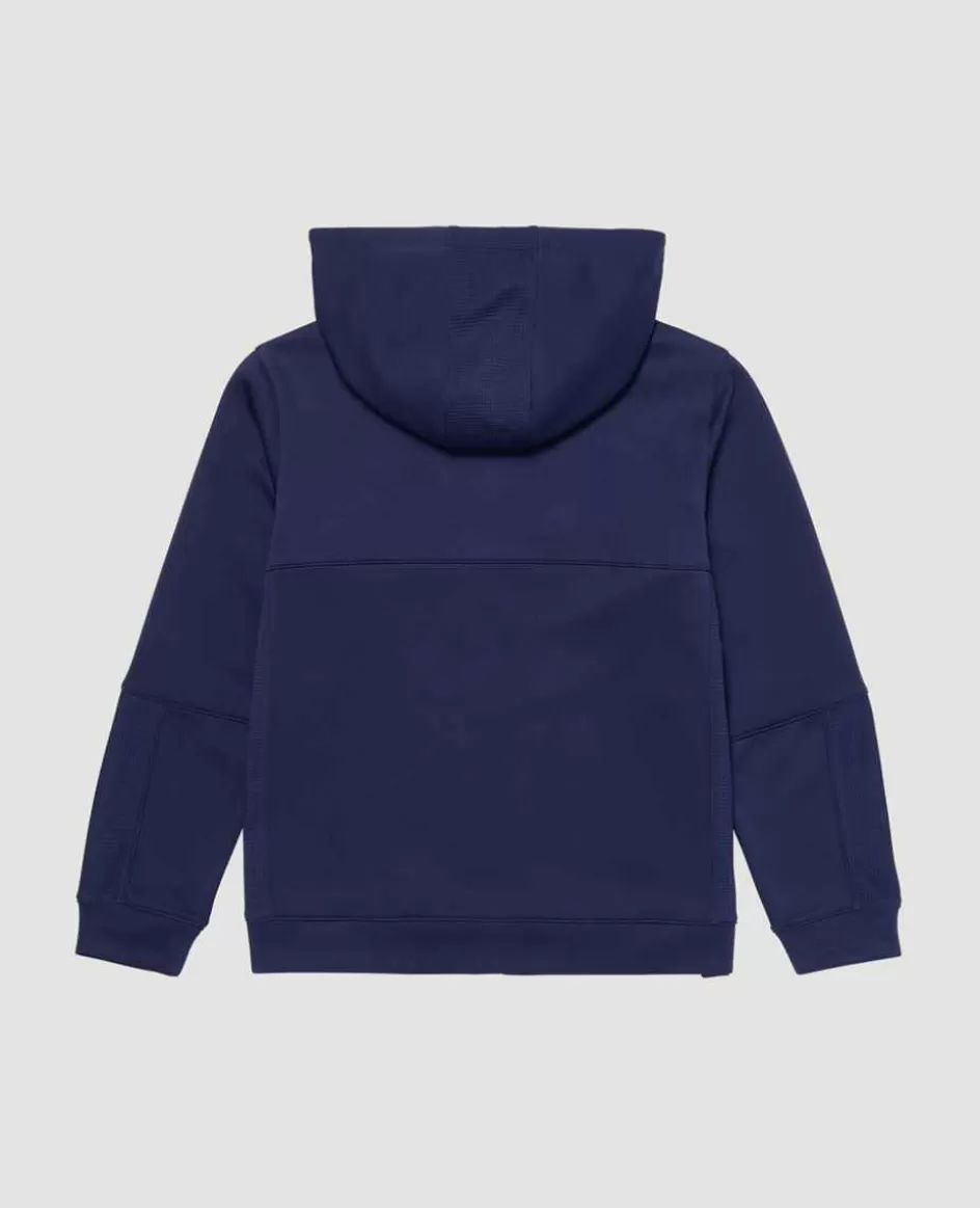 Wimbledon Kids Performance Hooded Top - Navy
