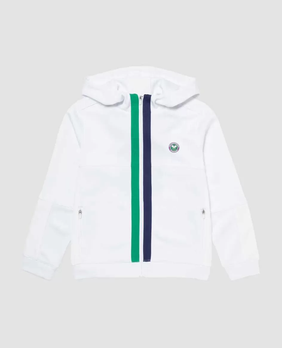 Wimbledon Kids Performance Hoody White