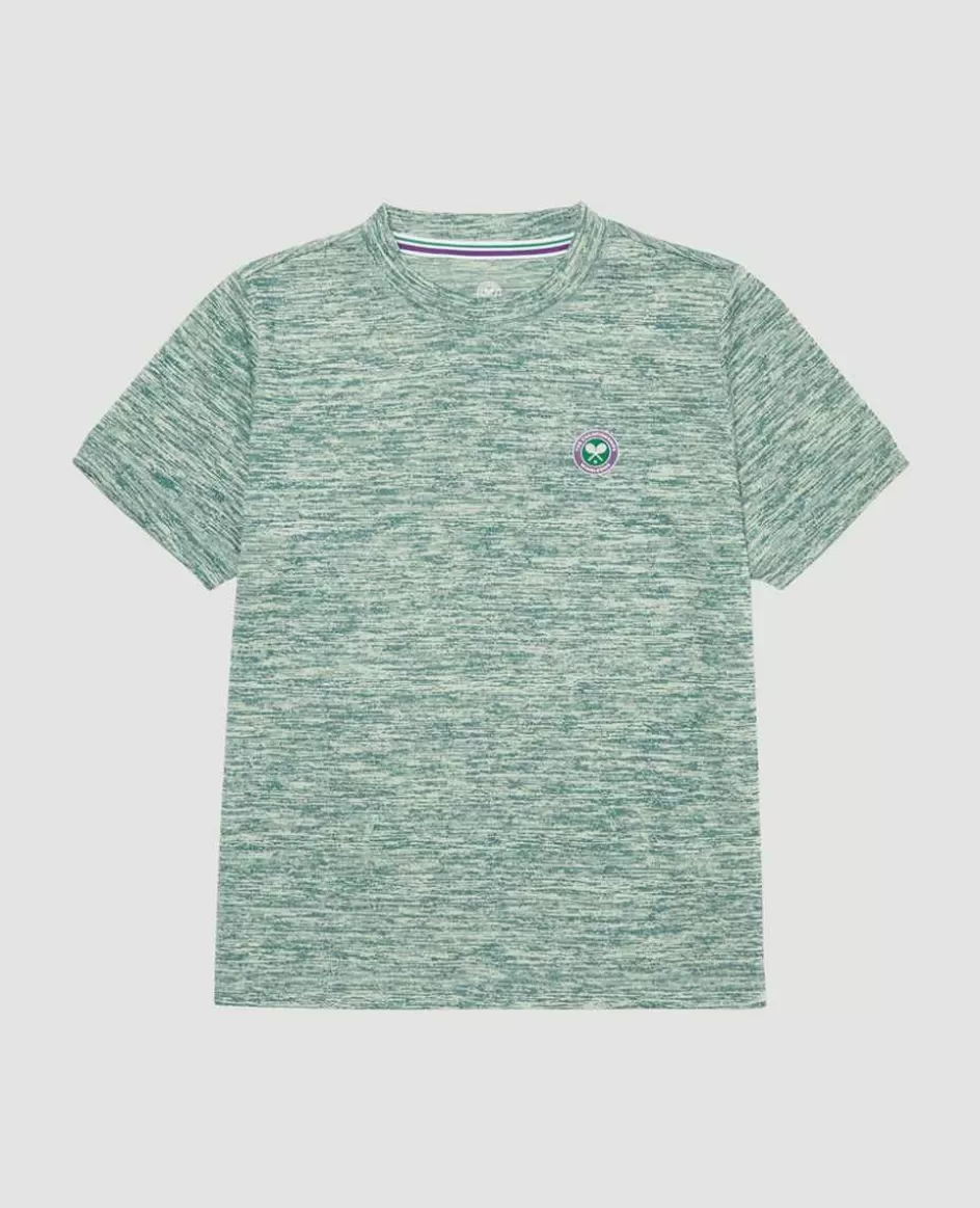 Wimbledon Kids Performance T-Shirt - Lime