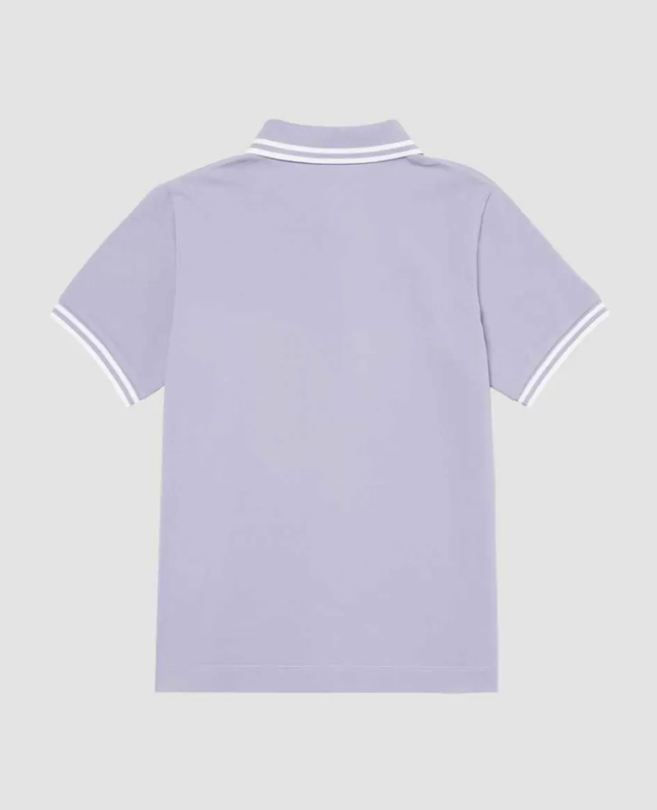 Wimbledon Kids Pique Polo - Lilac