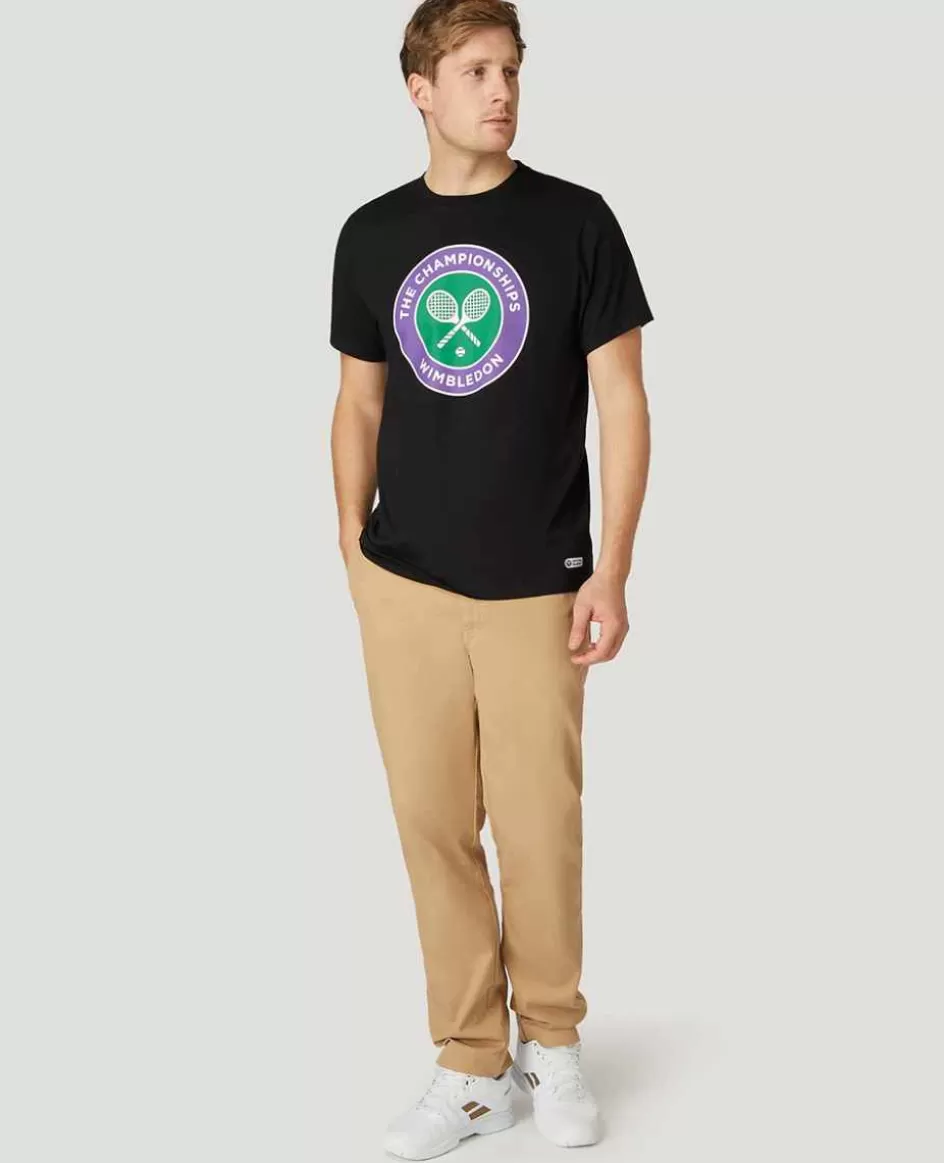 Wimbledon Mens Championships Logo T-Shirt - Black