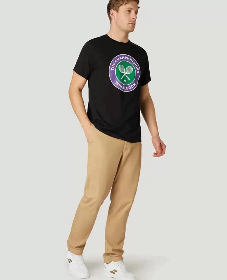 Wimbledon Mens Championships Logo T-Shirt - Black