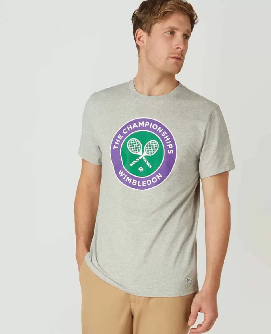 Wimbledon Mens Championships Logo T-Shirt - Grey