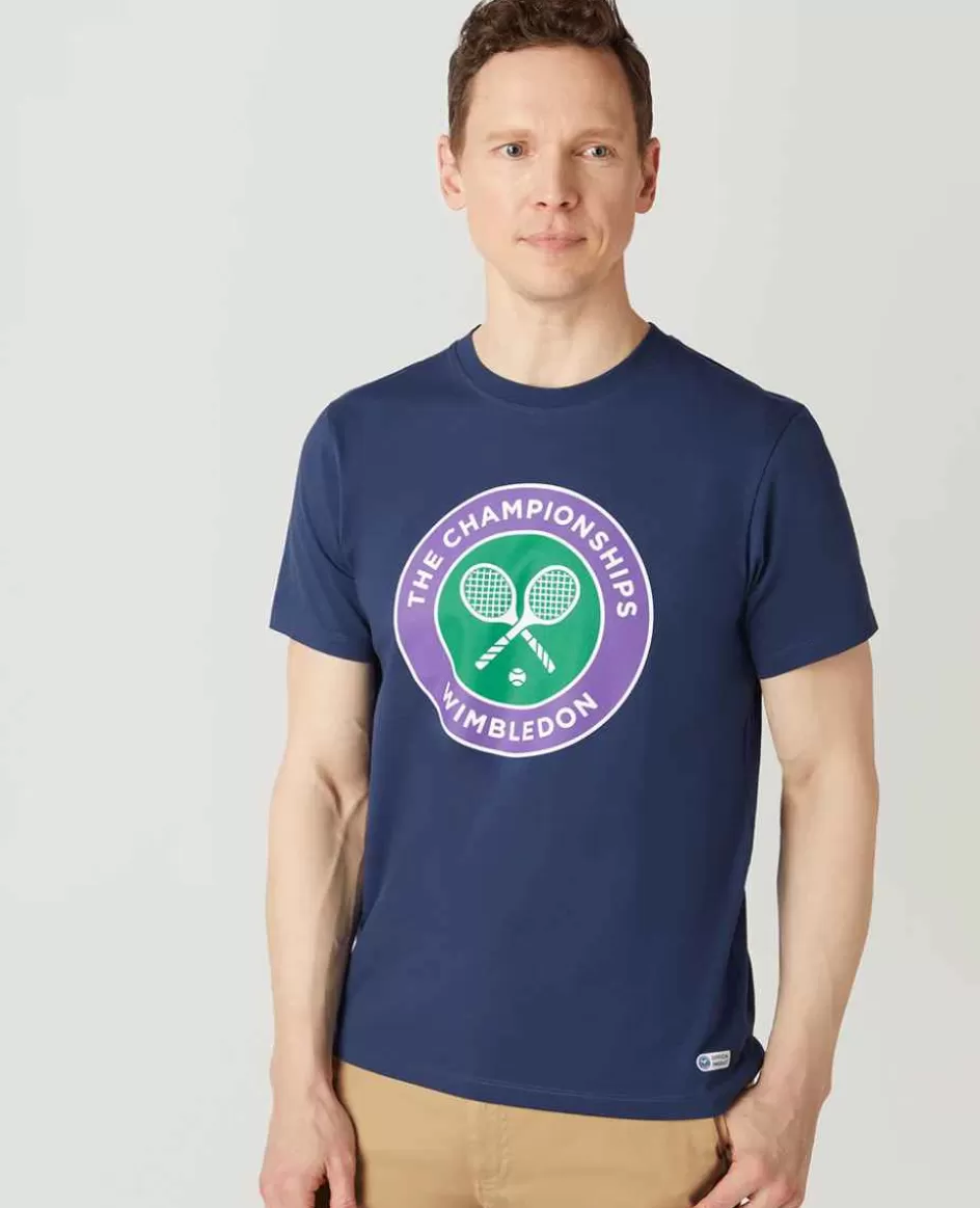 Wimbledon Mens Championships Logo T-Shirt - Navy