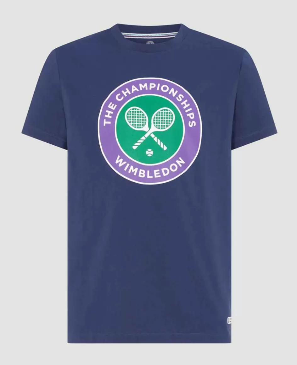 Wimbledon Mens Championships Logo T-Shirt - Navy