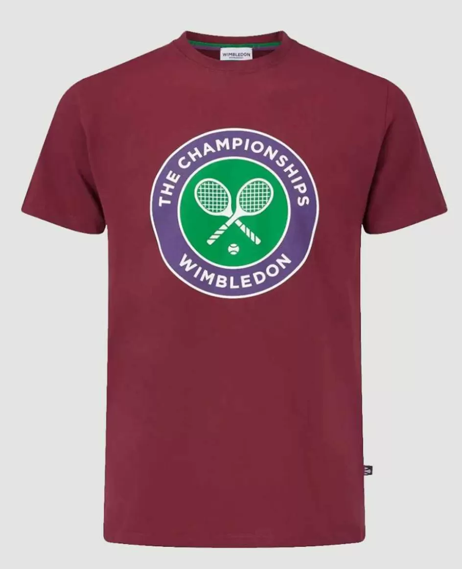 Wimbledon Men's Championships Logo T-Shirt - Oxblood