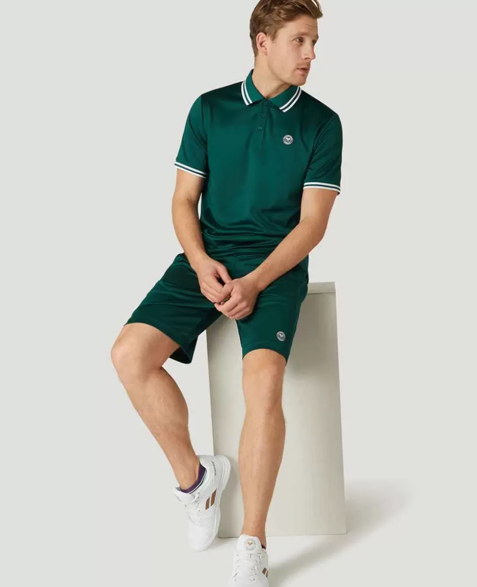 Wimbledon Mens Core Performance Polo - Green