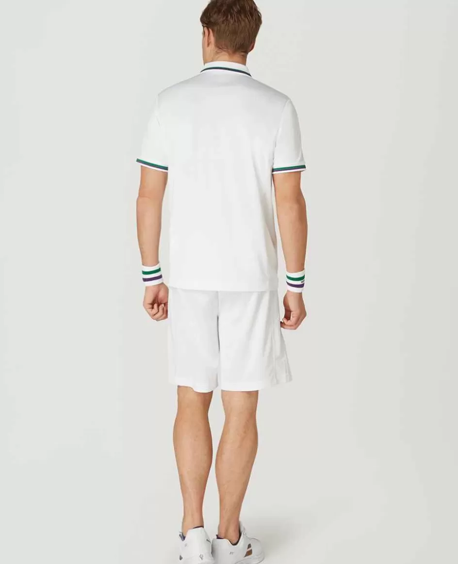 Wimbledon Mens Core Performance Polo - White
