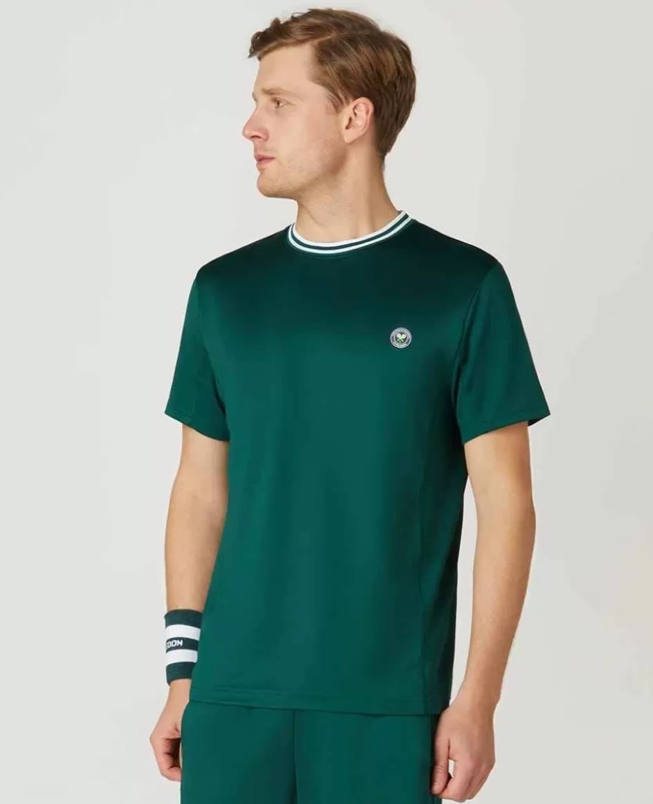 Wimbledon Mens Core Performance Tee - Green