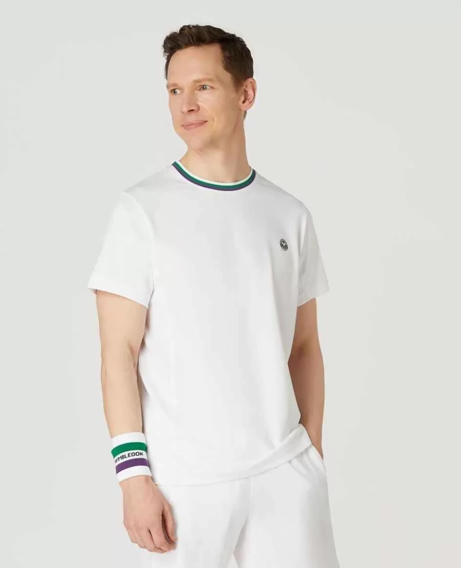Wimbledon Mens Core Performance Tee - White
