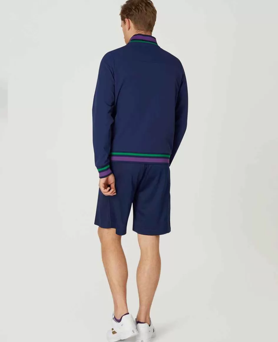 Wimbledon Mens Full Zip Jacket - Navy