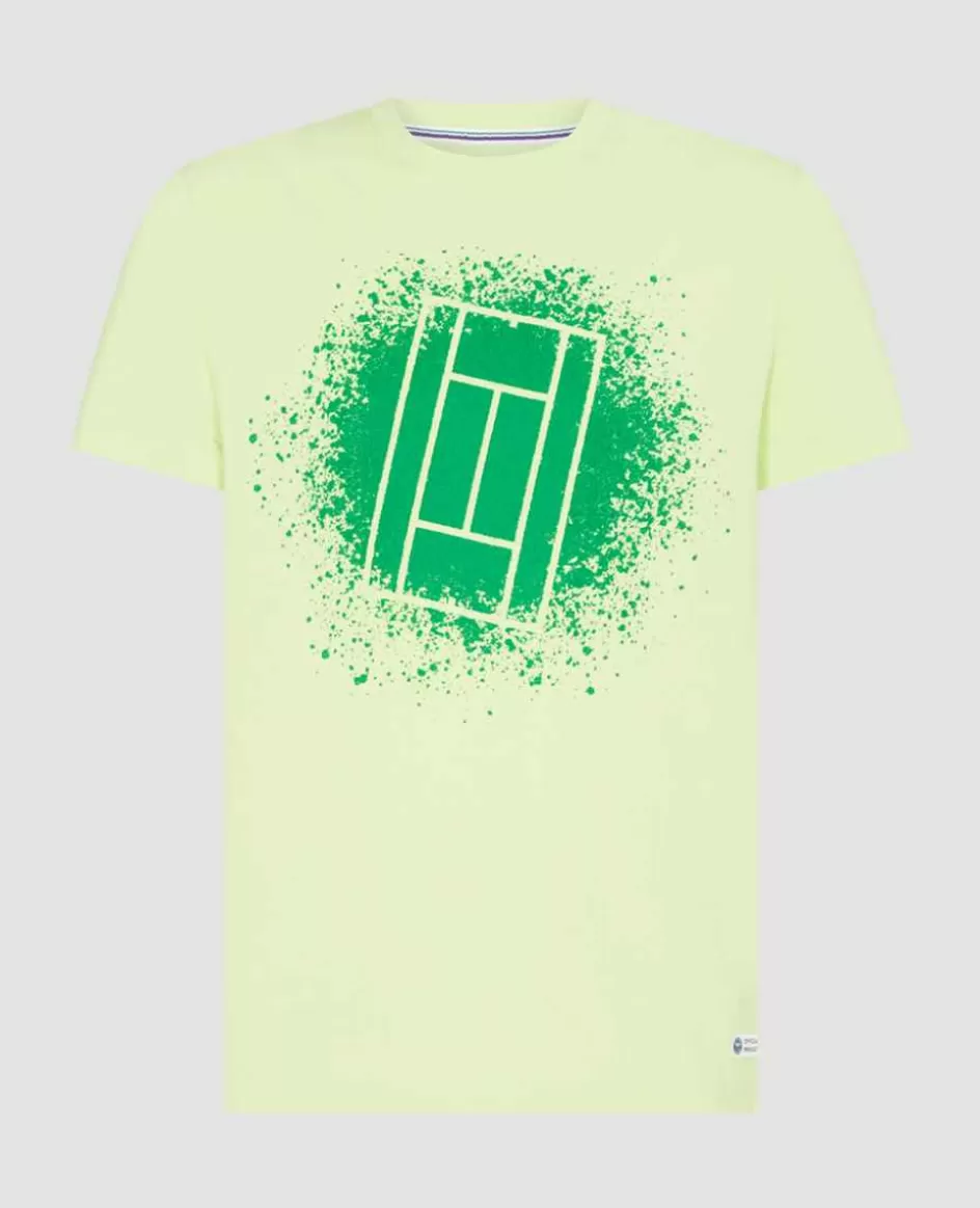 Wimbledon Mens Grass Court T-Shirt - Lime