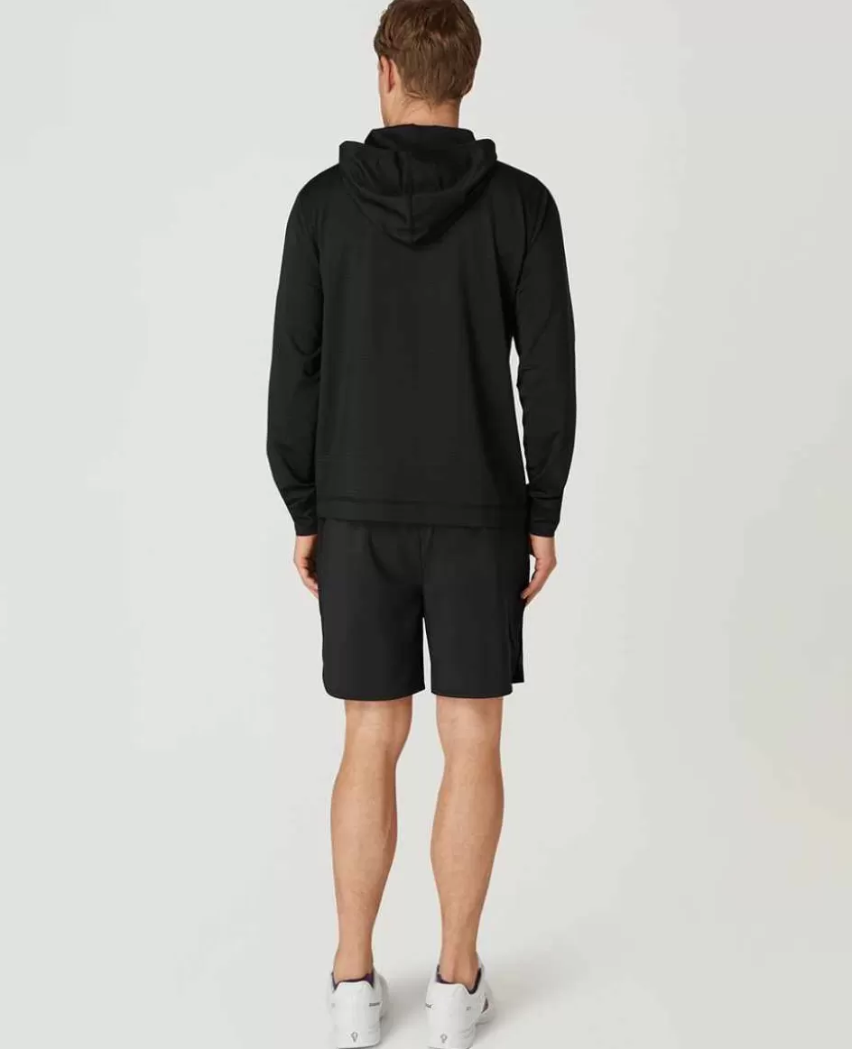 Wimbledon Mens Light Performance Hoody - Black