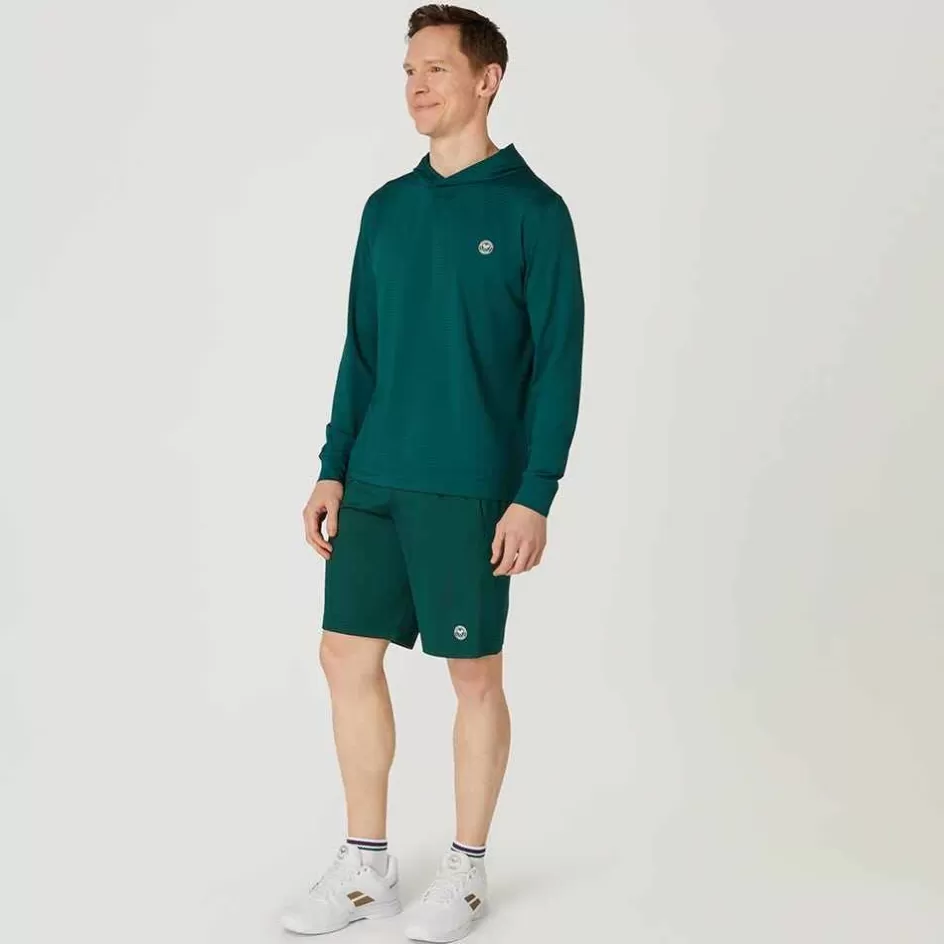 Wimbledon Mens Light Performance Hoody - Green