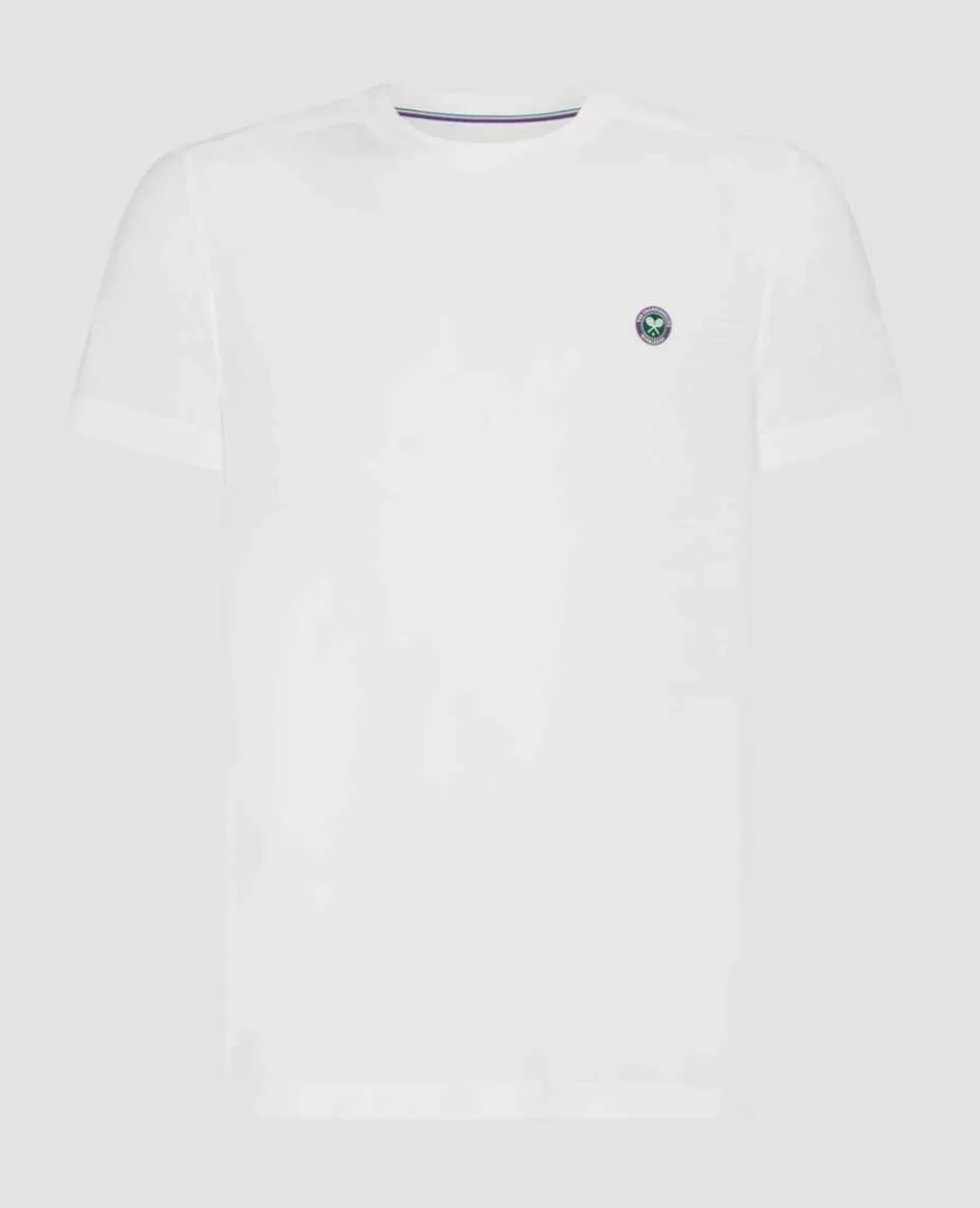 Wimbledon Mens Light Performance T-Shirt - White