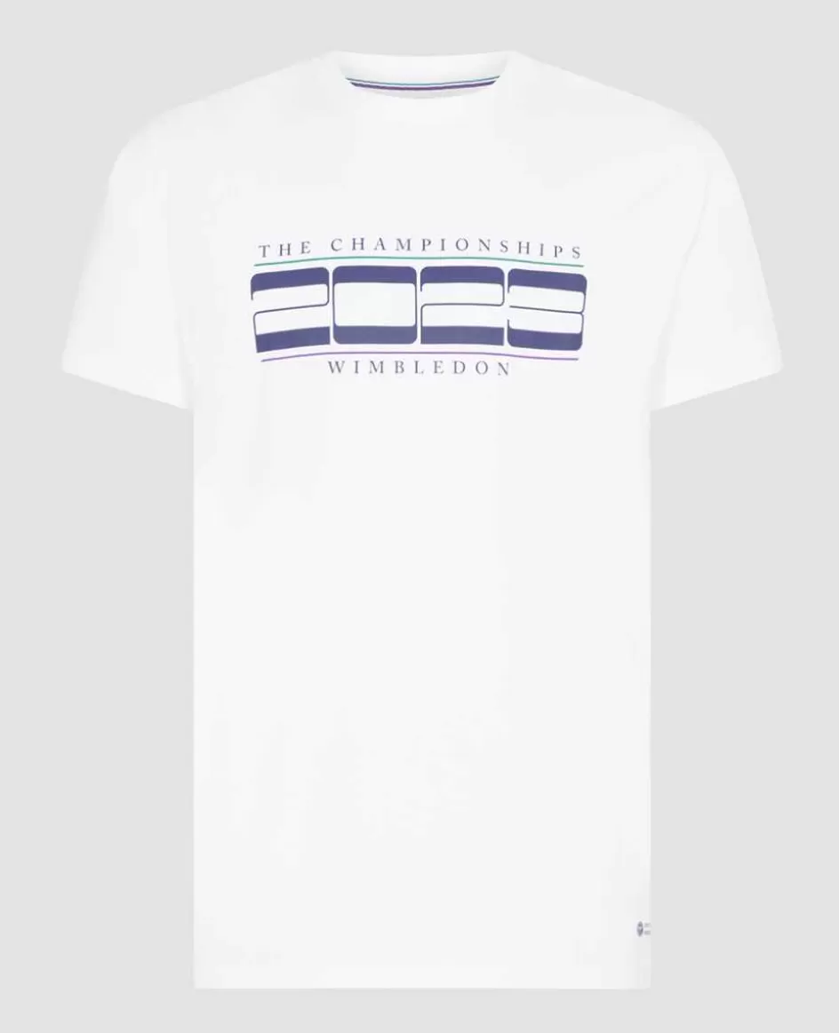Wimbledon Mens Linear 2023 T-Shirt - White
