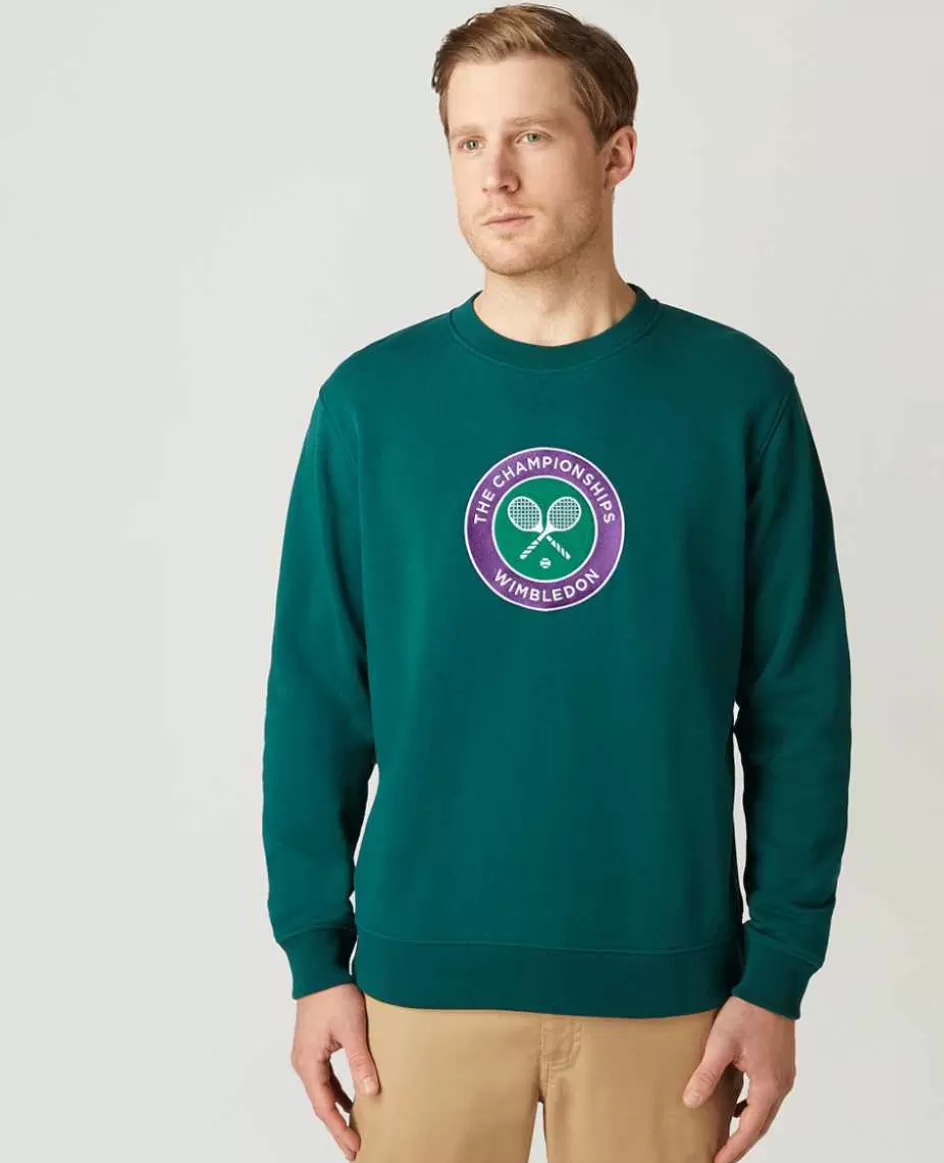 Wimbledon Mens Logo Sweatshirt - Green