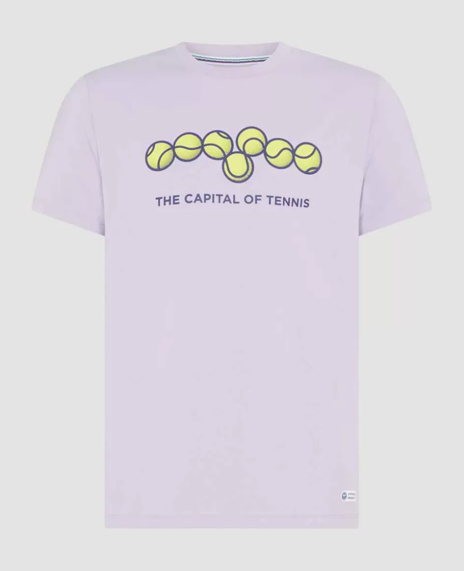 Wimbledon Mens London T-Shirt - Lilac