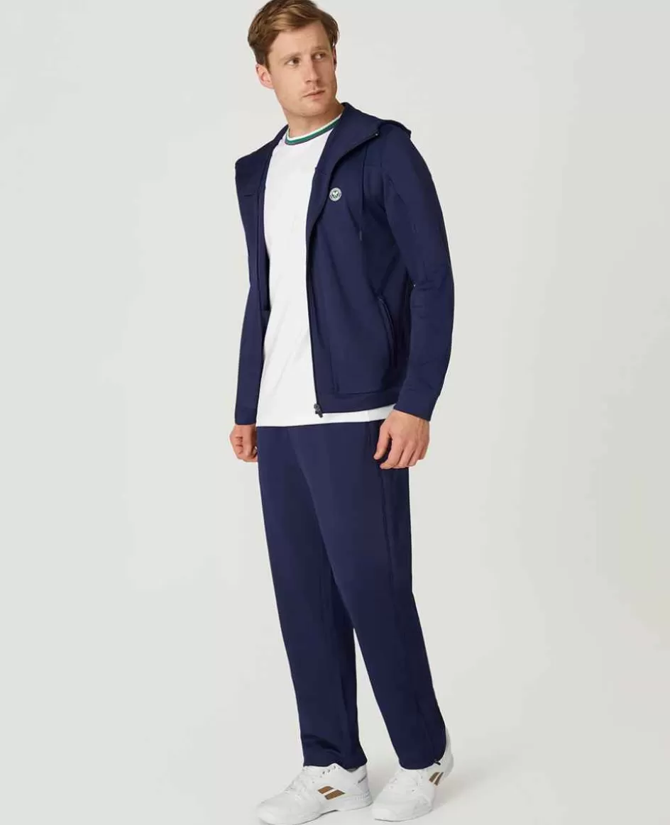 Wimbledon Mens Performance Hoody - Navy