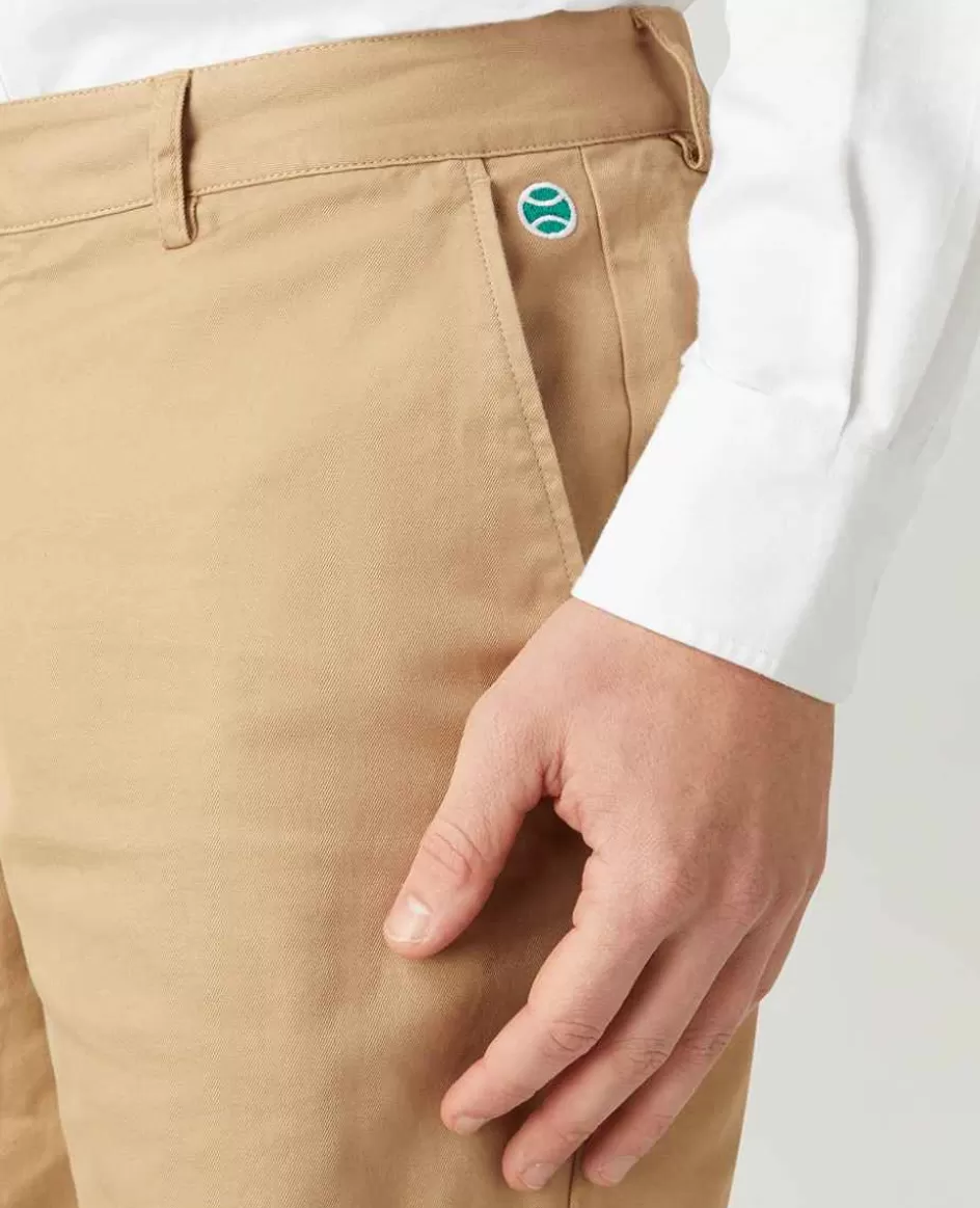 Wimbledon Mens Shorts - Stone