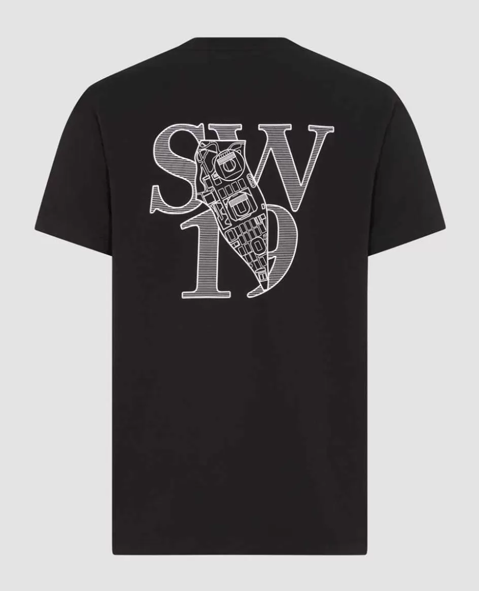 Wimbledon Mens Sw19 Print T-Shirt - Black