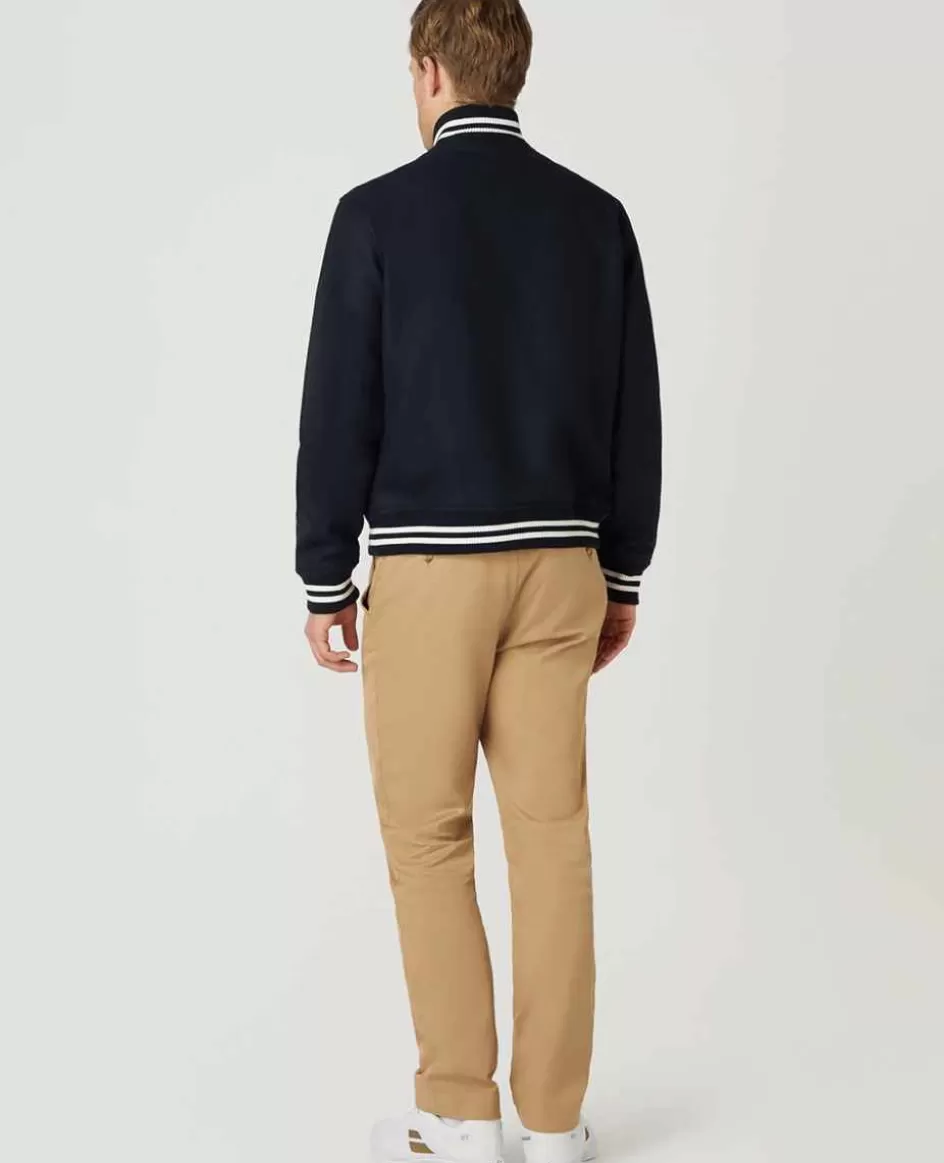 Wimbledon Mens Varsity Jacket - Navy