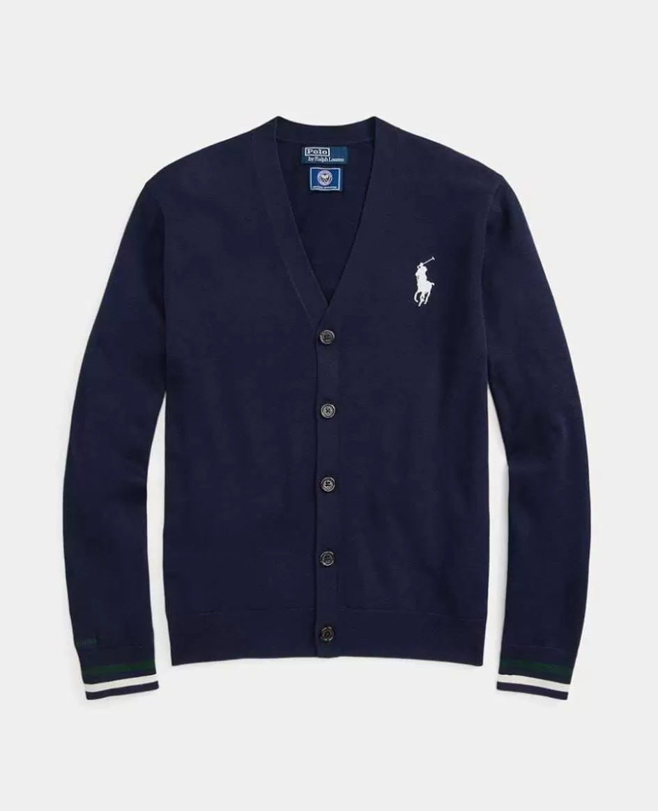 Ralph Lauren Polo Linesman V-Neck Cardigan