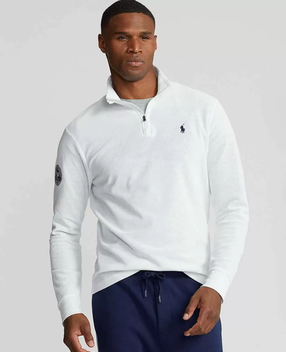 Ralph Lauren Polo Men's Clarus Quarter-Zip Pullover - White