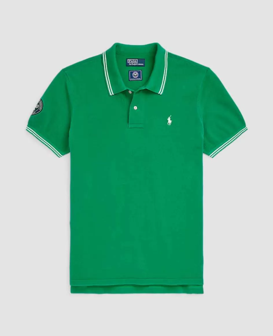 Ralph Lauren Polo Men's Cotton Polo-Collar Sweater - Green