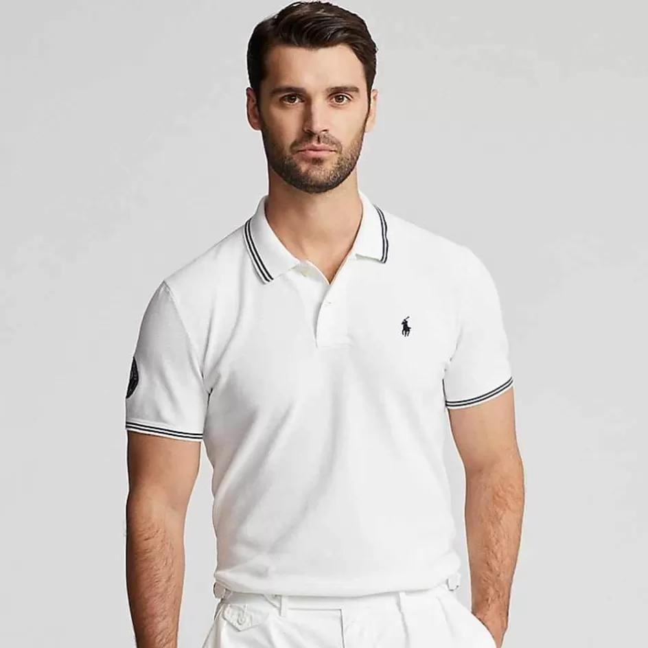Ralph Lauren Polo Men's Cotton Polo-Collar Sweater - White