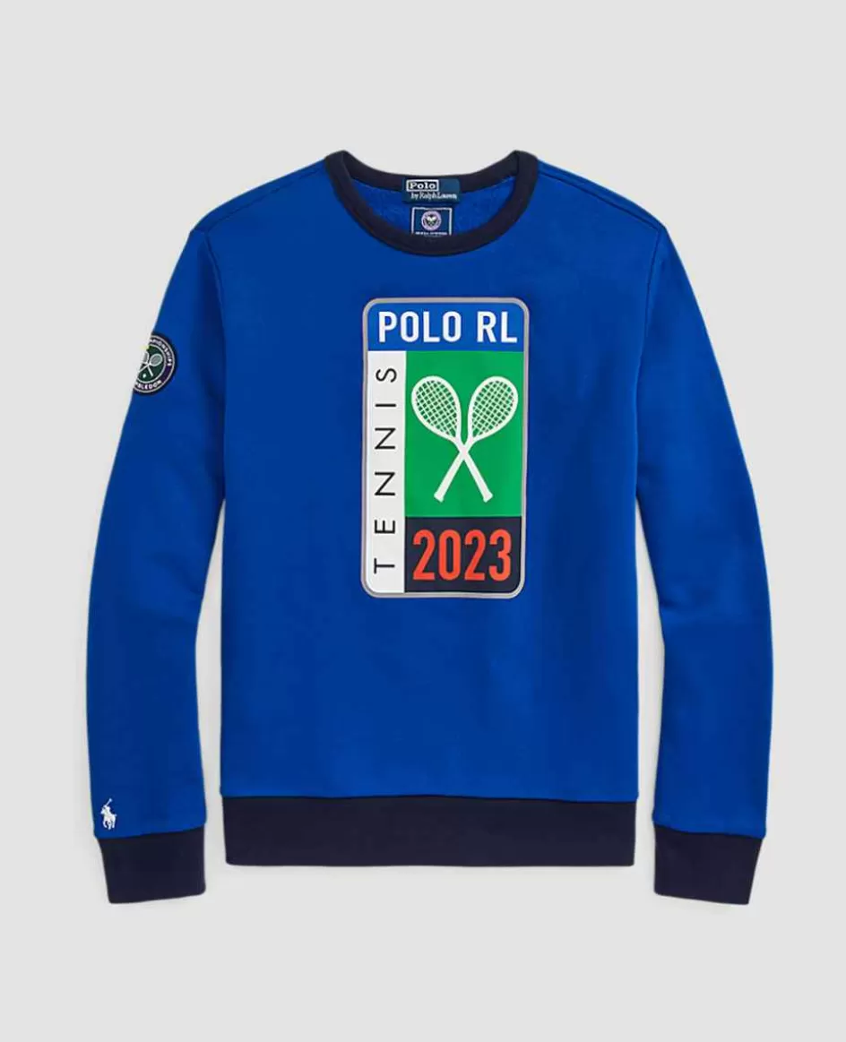 Ralph Lauren Polo Men's Fleece Graphic Sweatshirt - Blue
