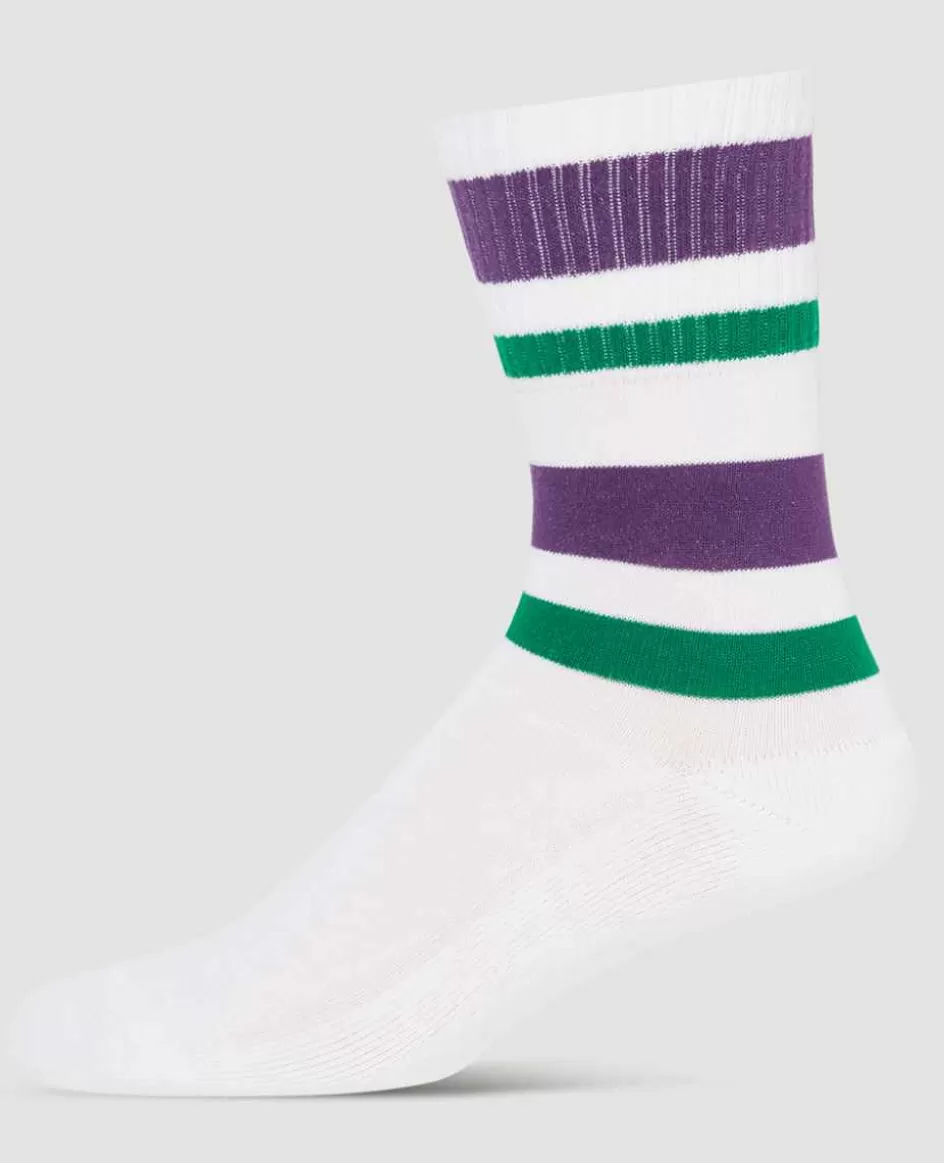 Wimbledon Socks Crew Ankle Stripe