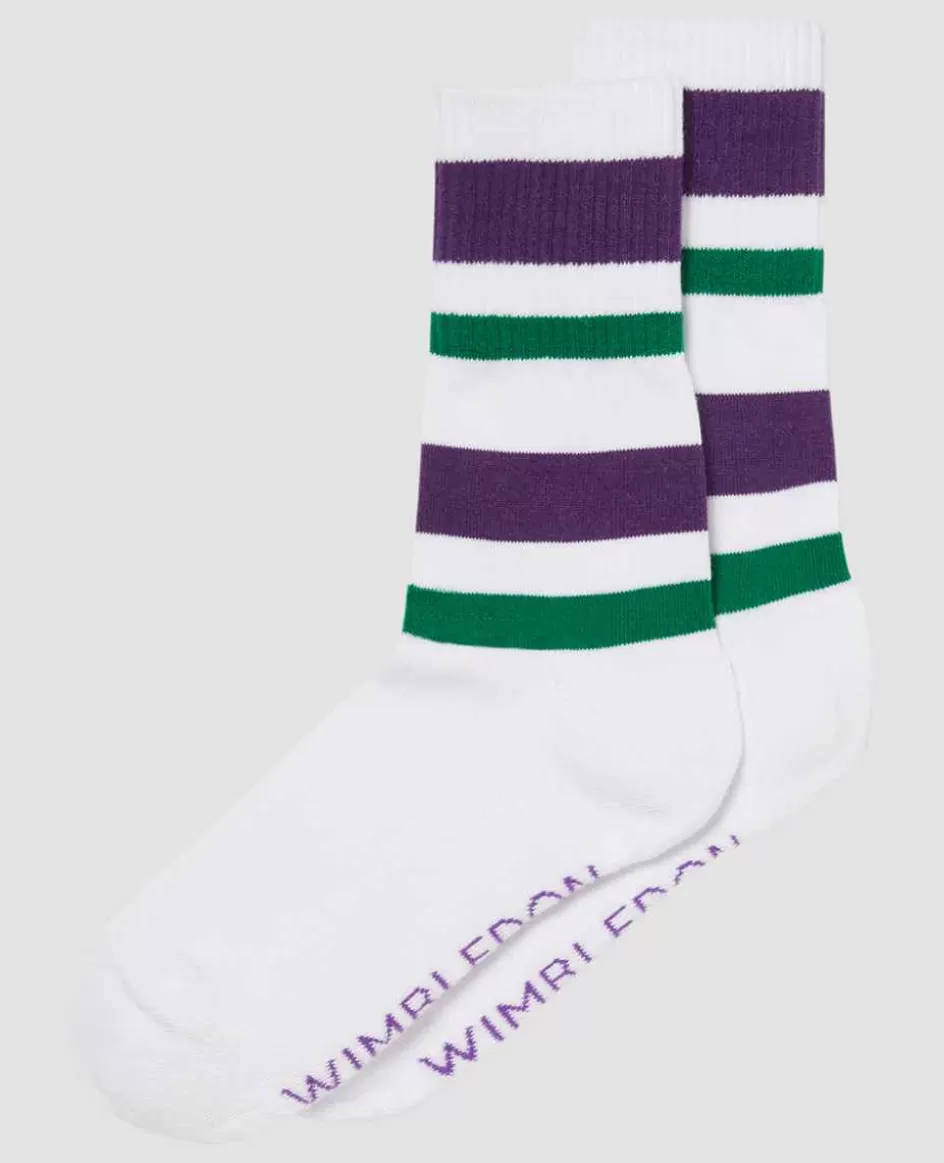 Wimbledon Socks Crew Ankle Stripe