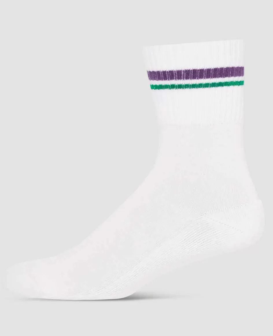 Wimbledon Socks Crew Cuff Stripe