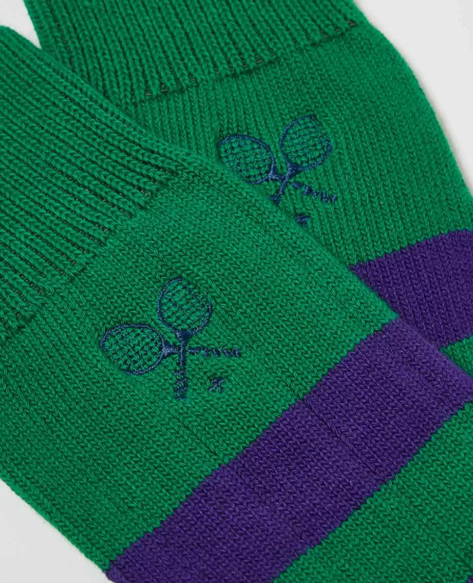 Wimbledon Socks Rugby - Green & Purple